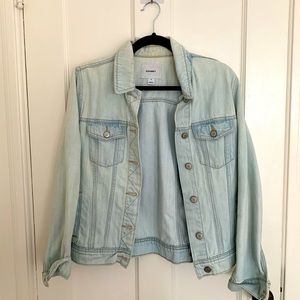Light wash denim jacket